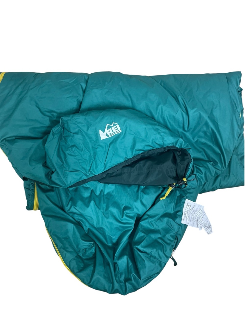REI Co-op Helio Sack 55°F Regular Right Zipper Camping Sleeping Bag Green